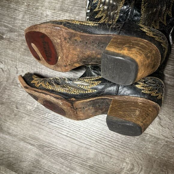 CORRAL WOMEN'S SEQUIN WING & CROSS INLAY WESTERN BOOTS Size 9.5 - Picture 8 of 10